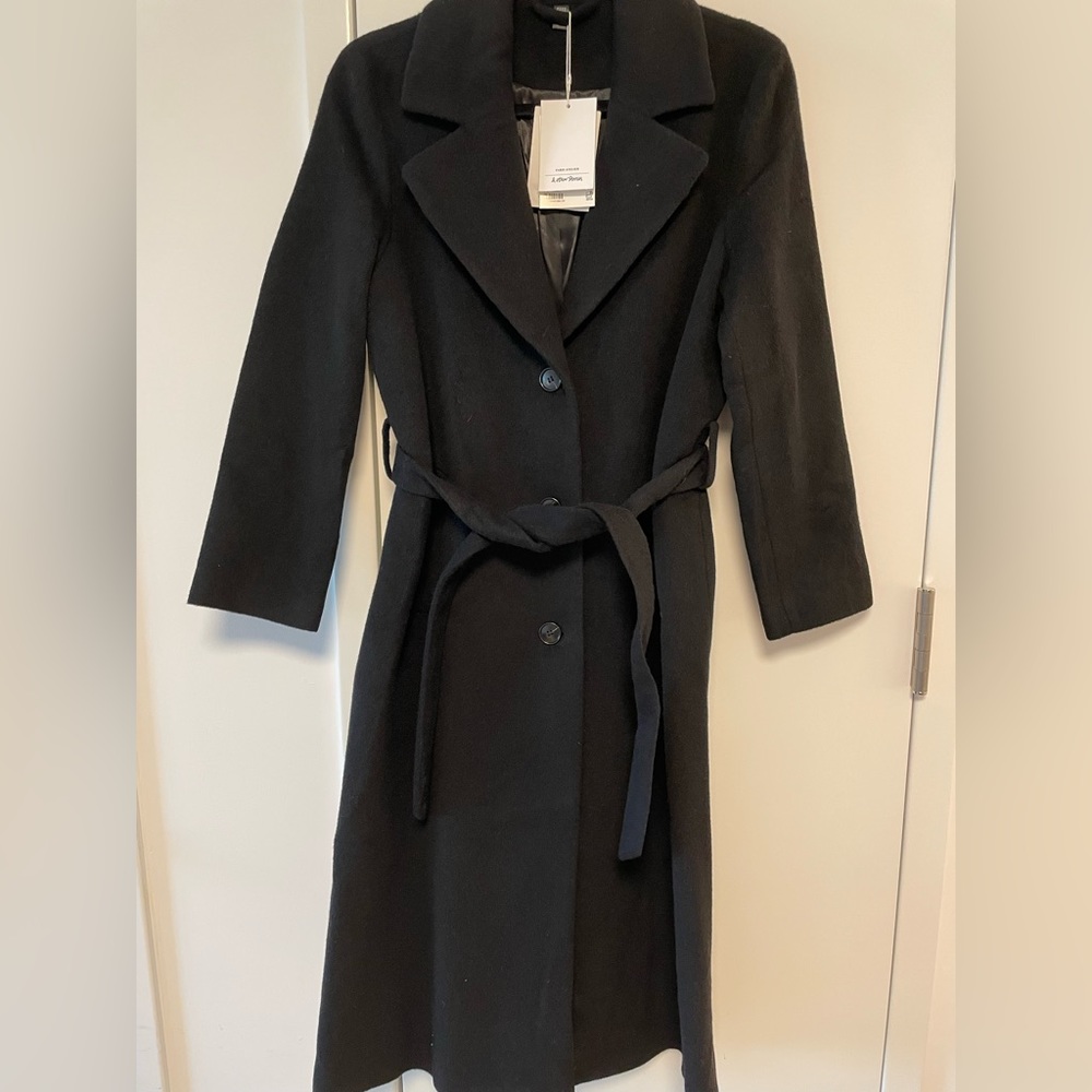 & other stories single breasted belted coat